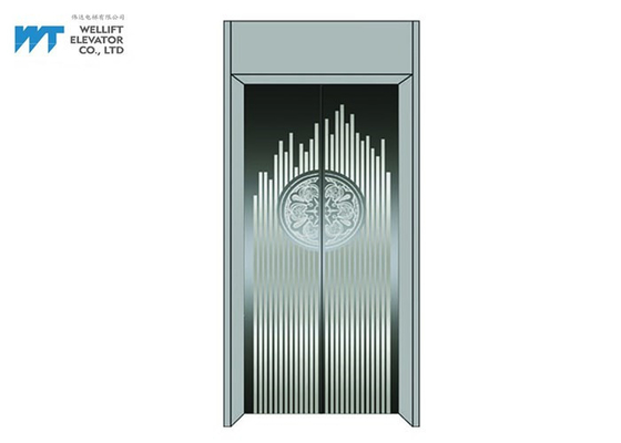 De Cabinedecoratie van de winkelcomplexlift met Ontwerp van het Spiegel Hairline Roestvrije staal